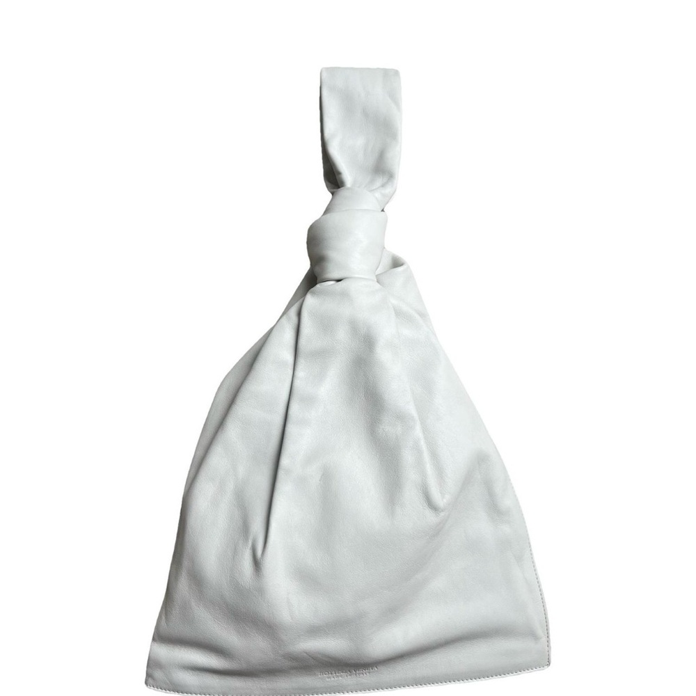 Bottega Veneta White Knot Wristlet large